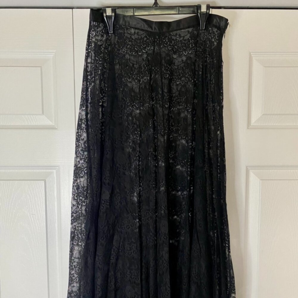 Black Lace Maxi Skirt